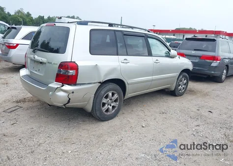 2004 Toyota Highlander V6 из США, поврежденный, VIN JTEEP21A840005436